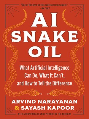 cover image of AI Snake Oil